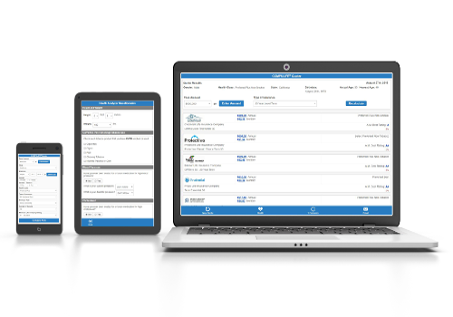 screenshot of Compulife Quote Software